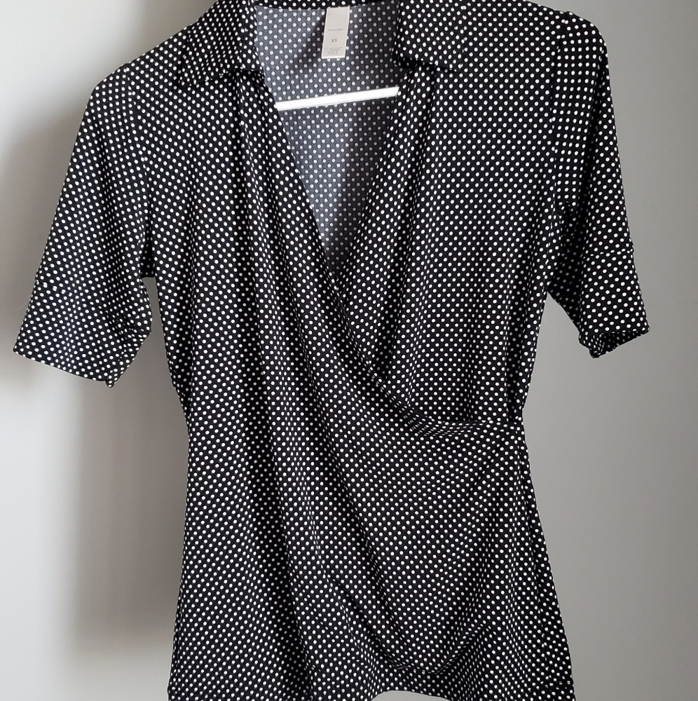 Merona polka dot top